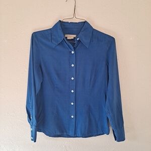Studio 121 Deep Blue Silk Shirt